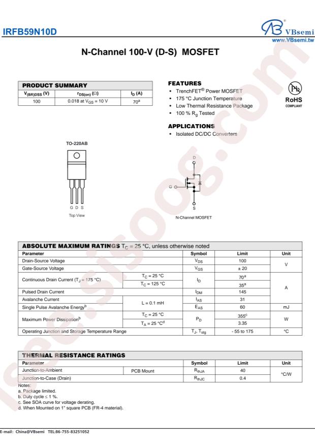 IRFB59N10D-VB