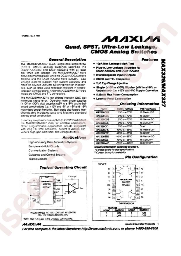 MAX327CSE+