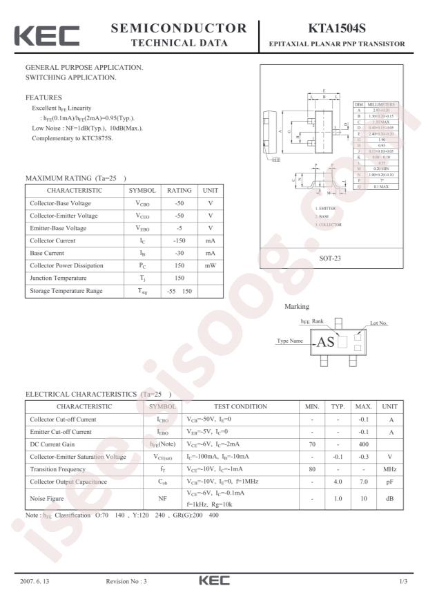 KTA1504S-GR-RTK/P