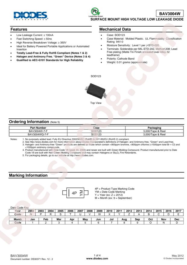 BAV3004W-7-F