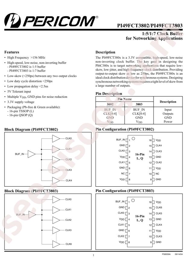 PI49FCT3803LE