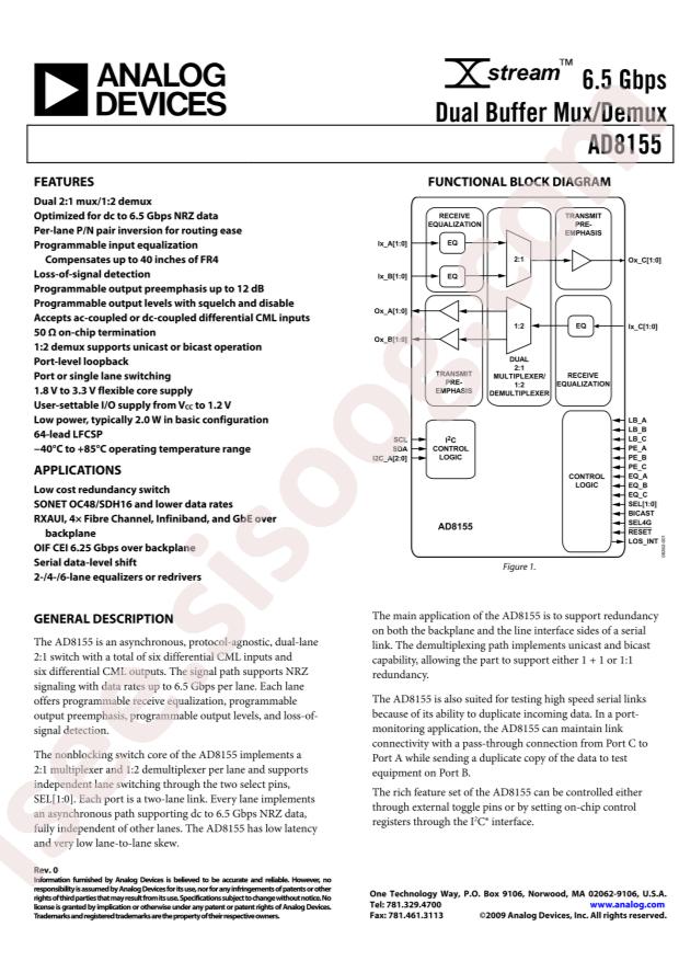 AD8155ACPZ-R7