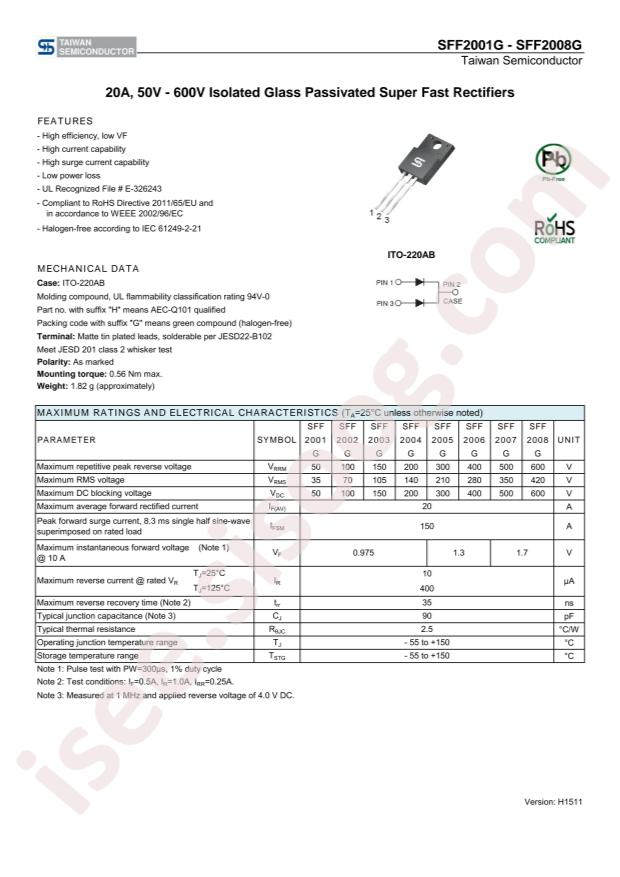 SFF2006G C0G