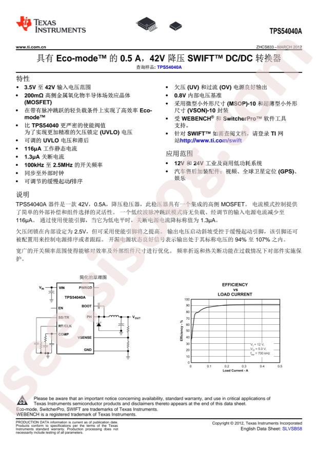 TPS54040ADRCT