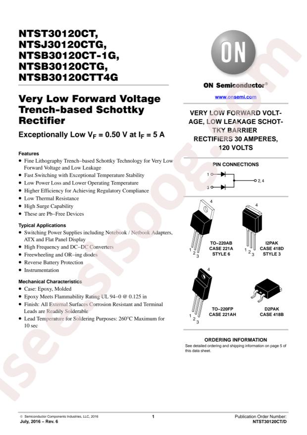 NTSB30120CTT4G