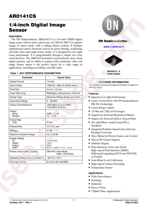AR0141CS2M00SUEA0-TPBR