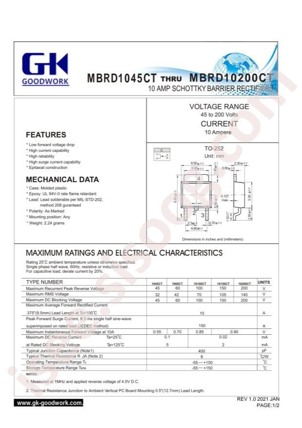 MBRD1045CT