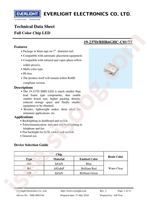 19-237D/BHR6GHC-C01/2T