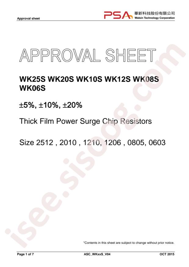 Walsin WK12S100 JTL