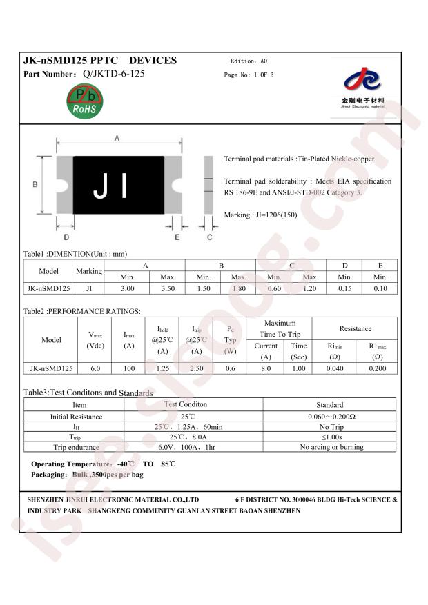 JK-nSMD125/6V