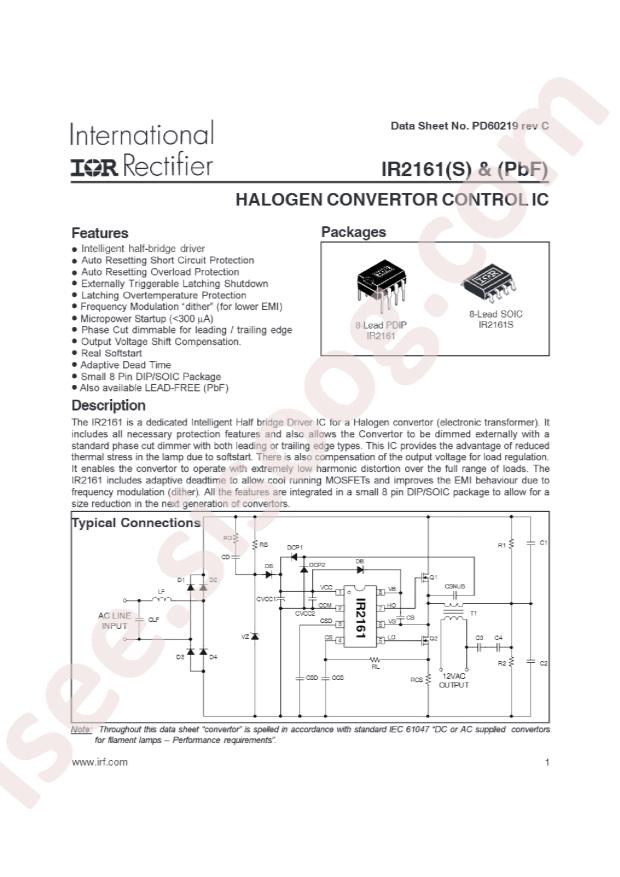 IR2161PBF