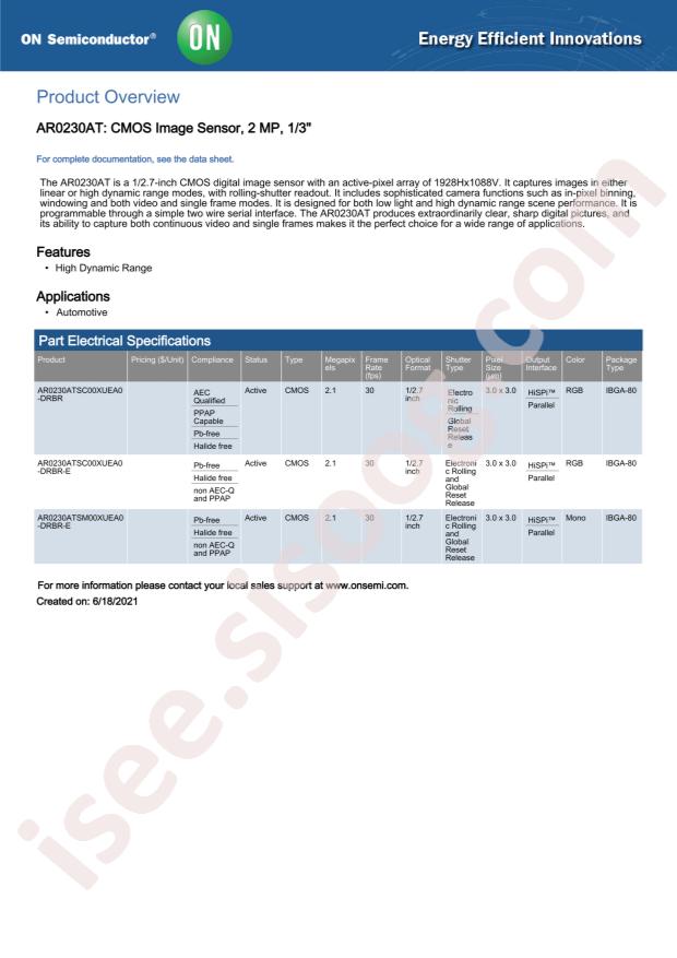 AR0230ATSC00XUEA0-DRBR