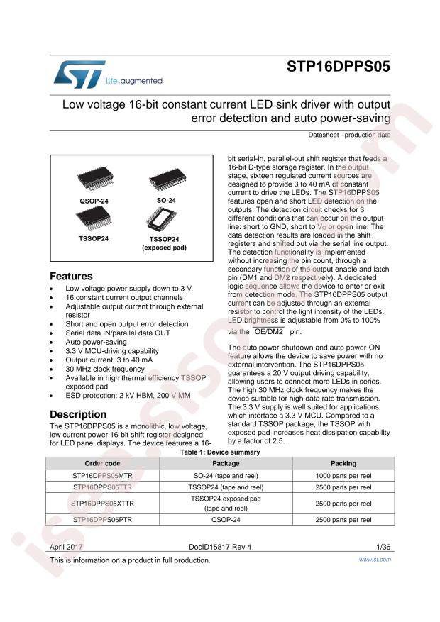 STP16DPPS05XTTR