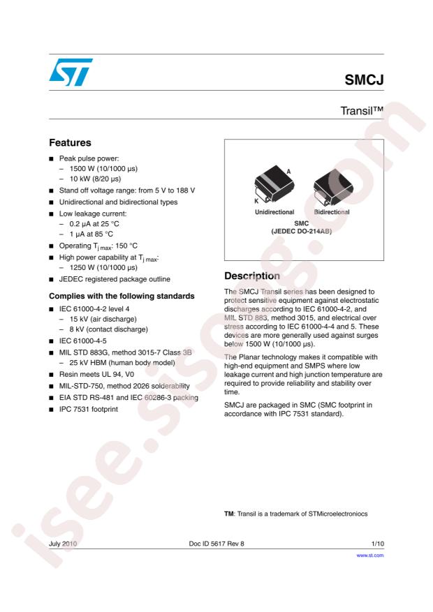 SMCJ40CA-TR