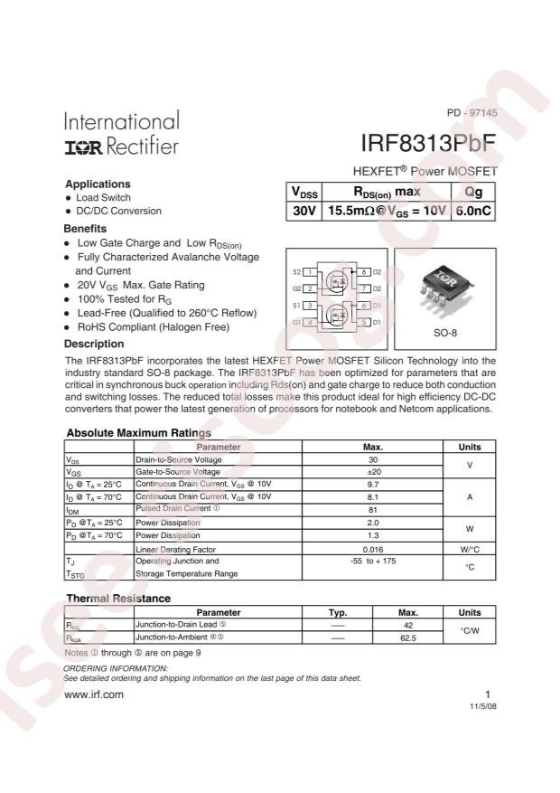 IRF8313PBF