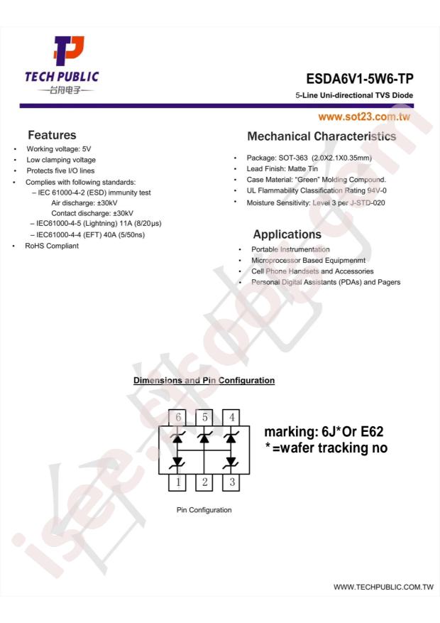 ESDA6V1-5W6-TP