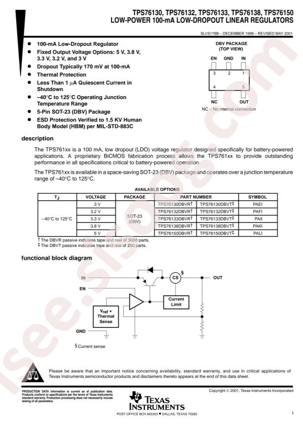 TPS76133DBVR