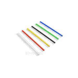 پین هدر نری 2.54mm 1x40P با تنوع 6 رنگ