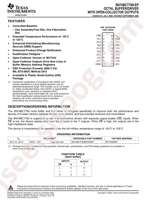 SN74BCT760MDWREP