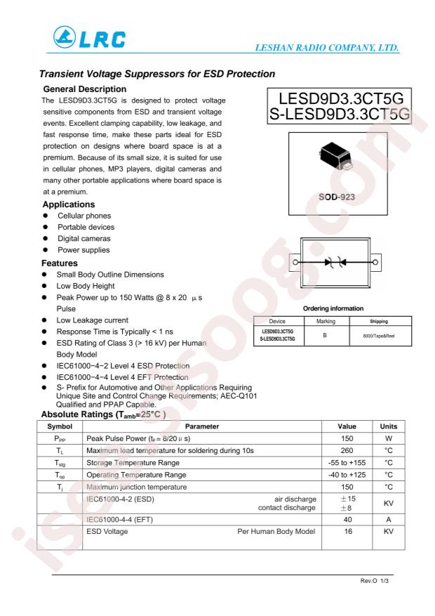 LESD9D3.3CT5G