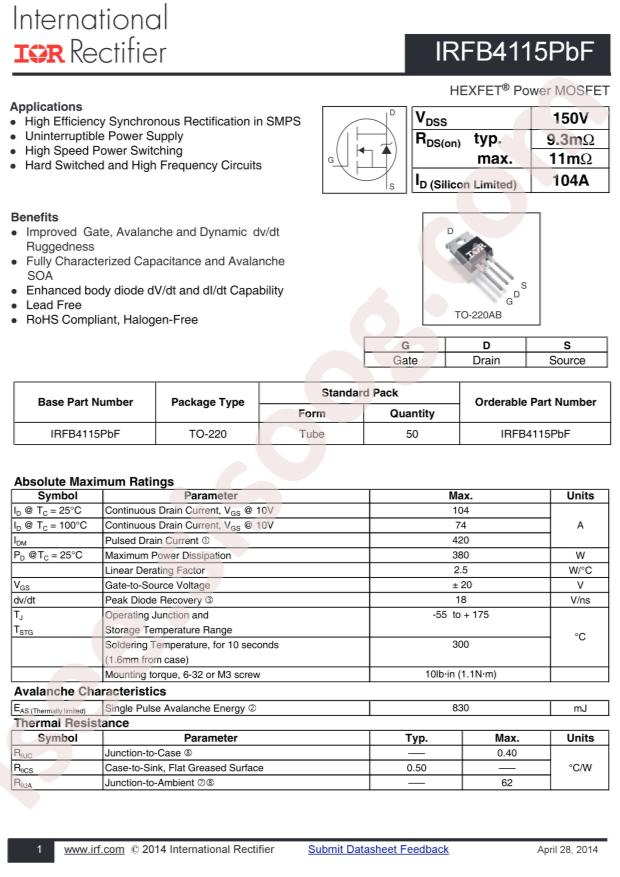 IRFB4115PBF