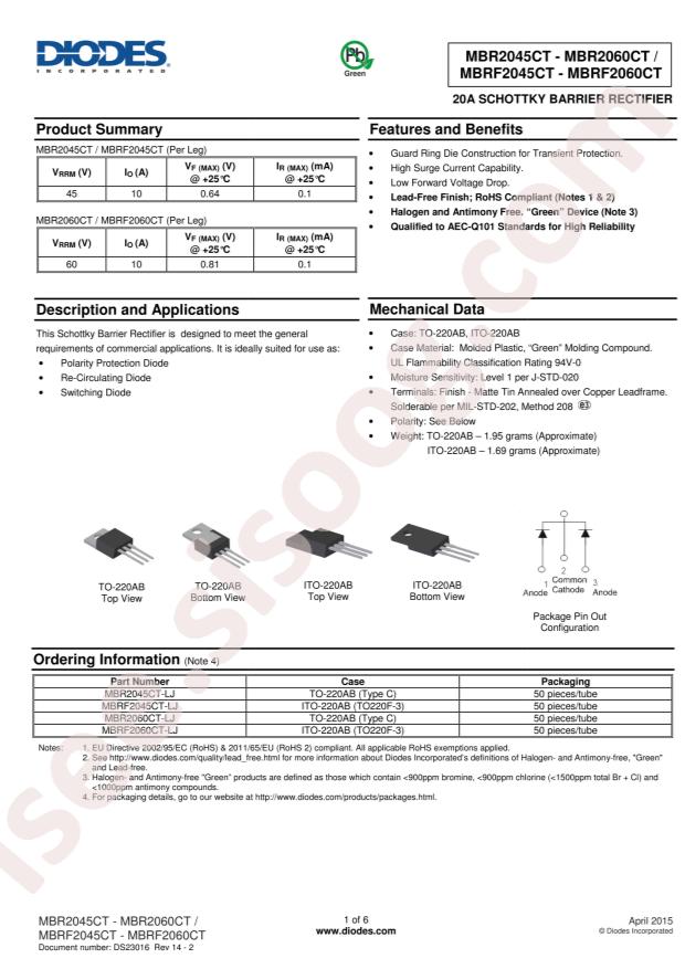 MBR2060CT-LJ