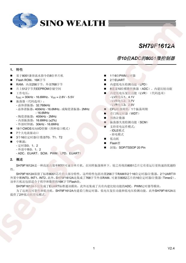 SH79F1612AM