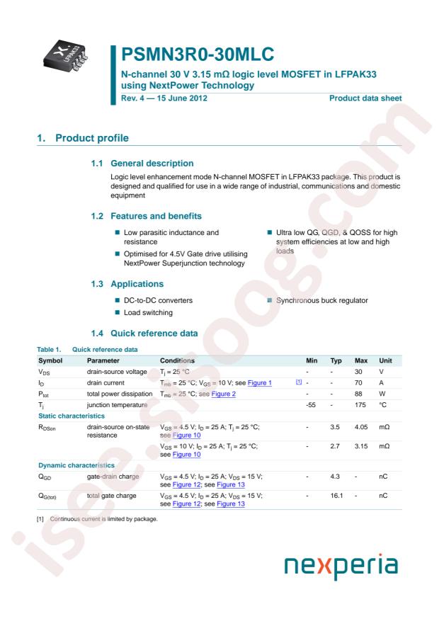 PSMN3R0-30MLC,115