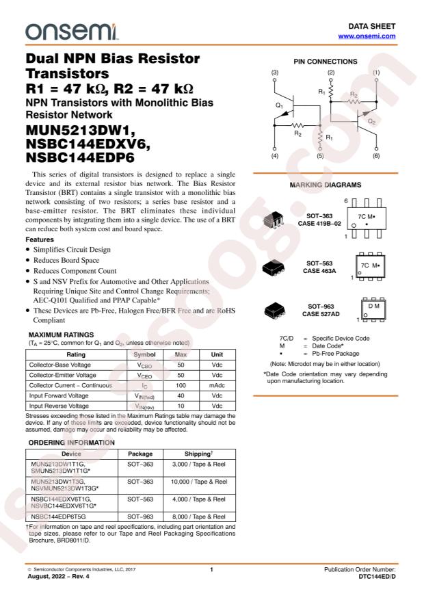 NSBC144EDP6T5G