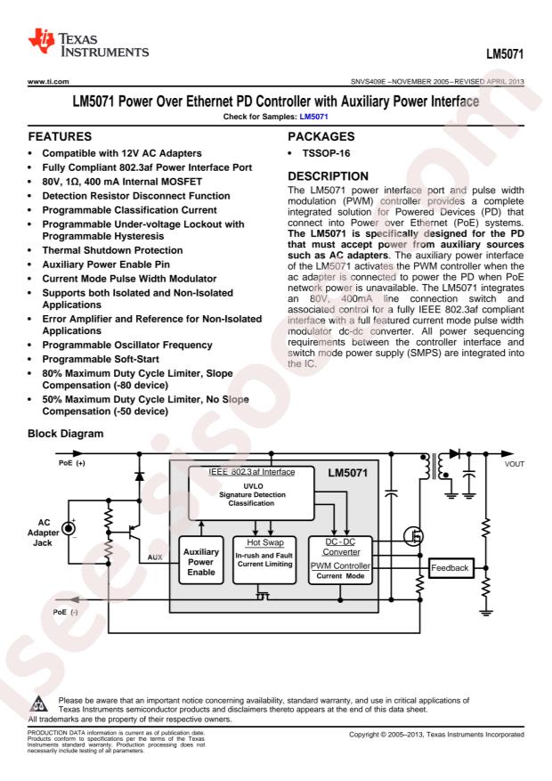 LM5071MT-50/NOPB