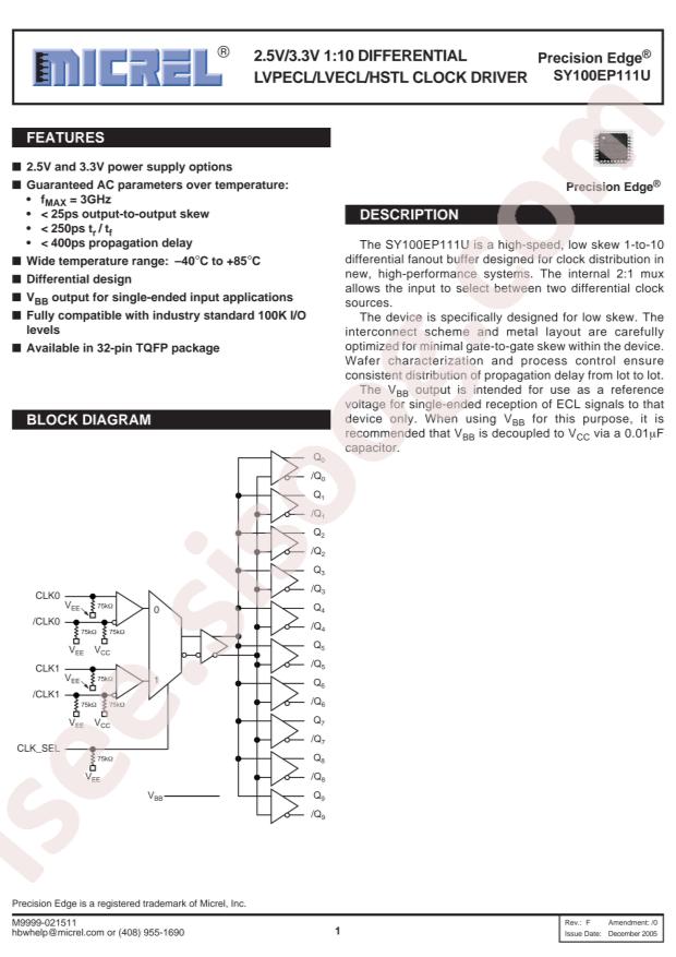 SY100EP111UTG