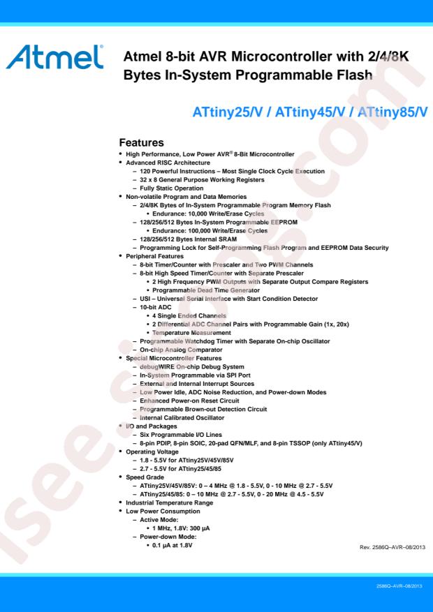 ATTINY85V-10SU