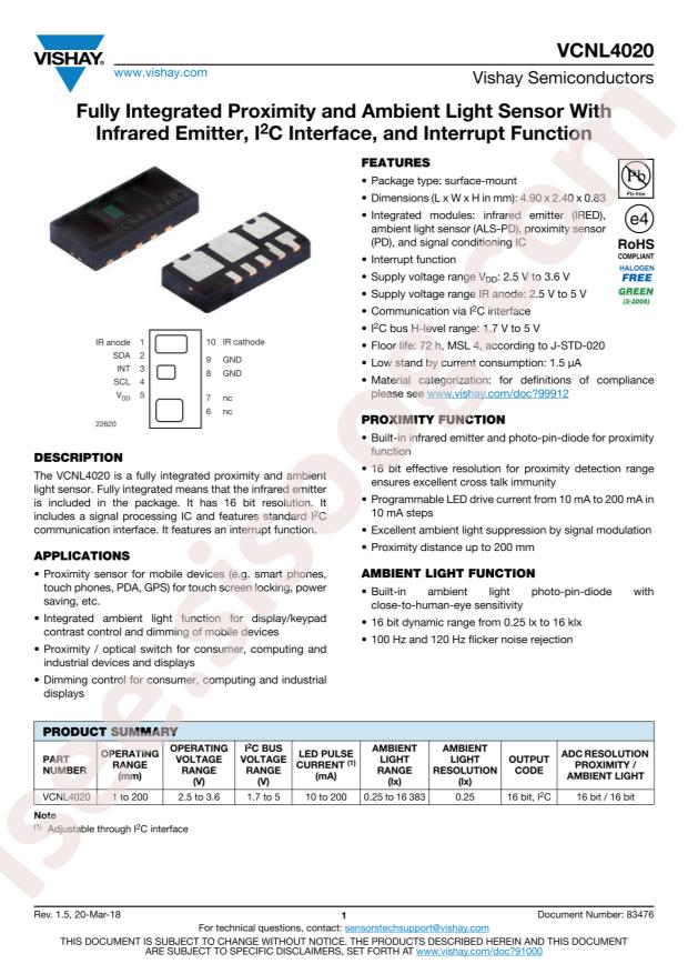 VCNL4020-GS18