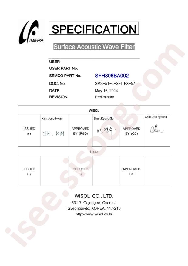 SFH806BA002