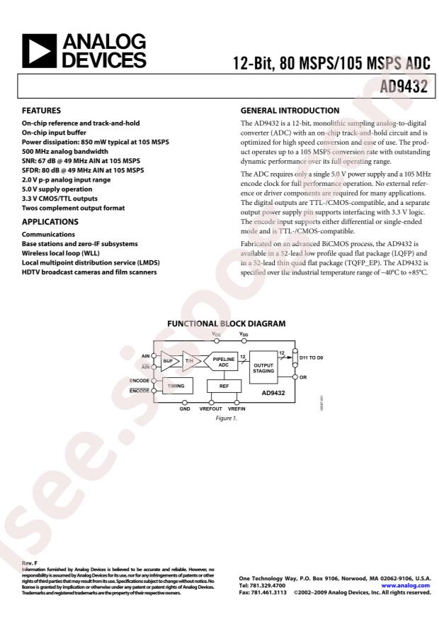 AD9432BSVZ-80