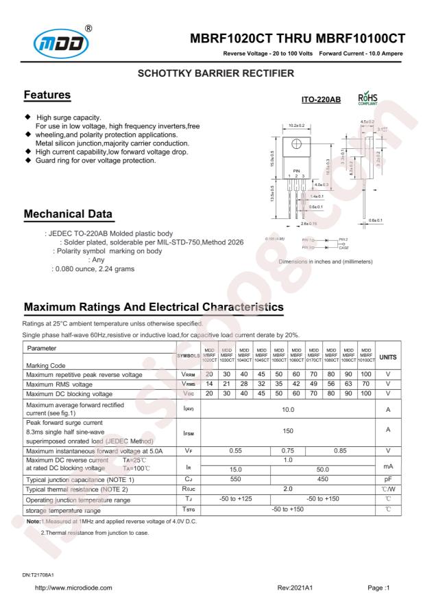 MBRF10100CT