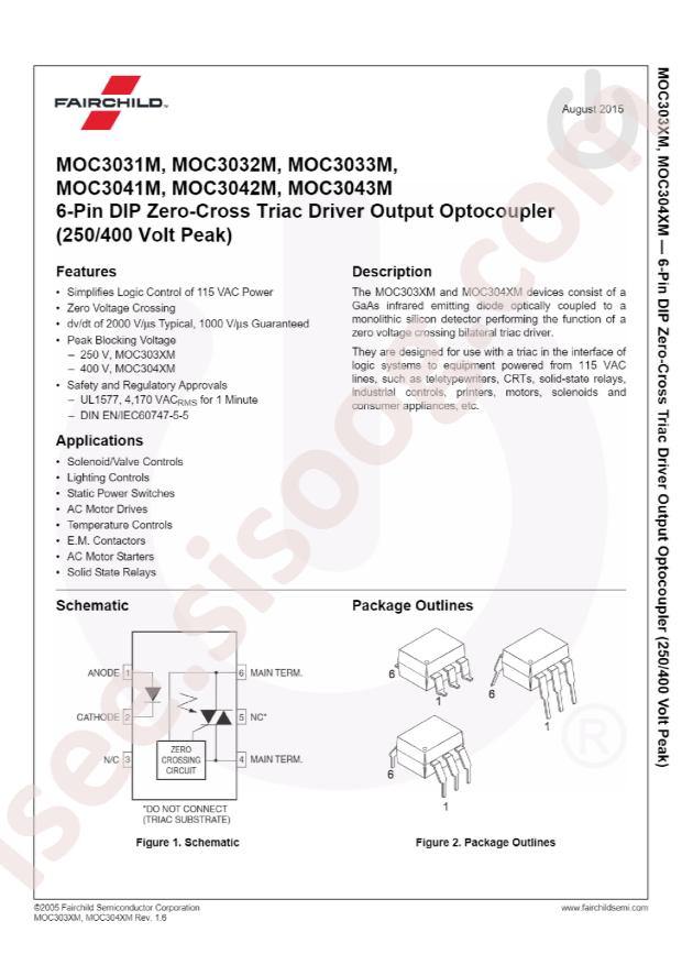 MOC3032SR2M