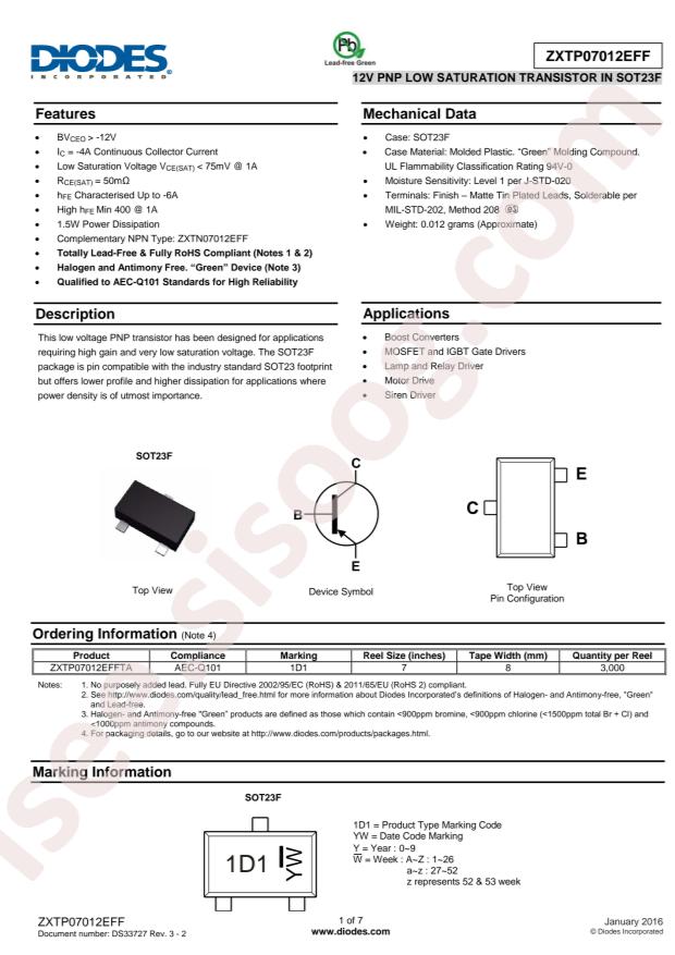 ZXTP07012EFFTA