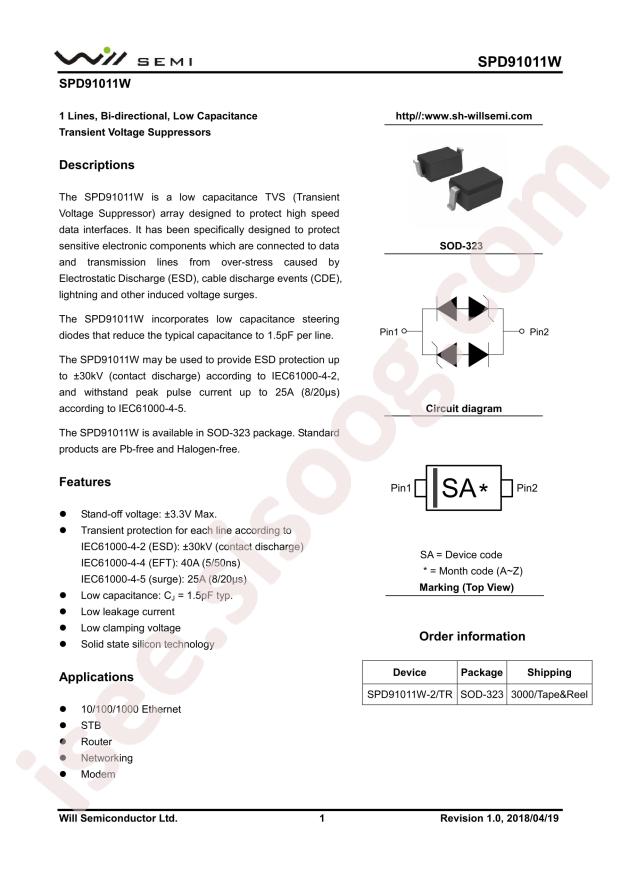 SPD91011W-2/TR