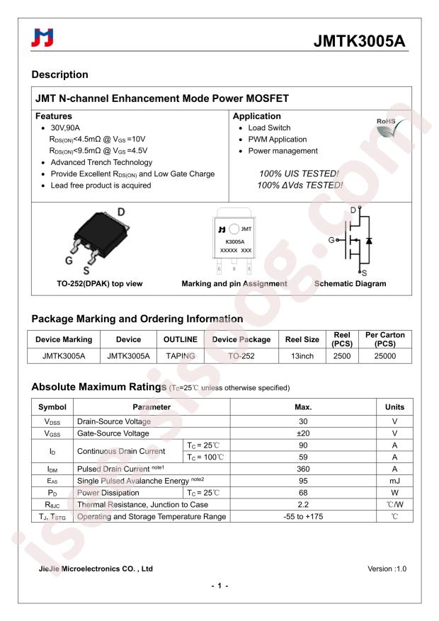 JMTK3005A