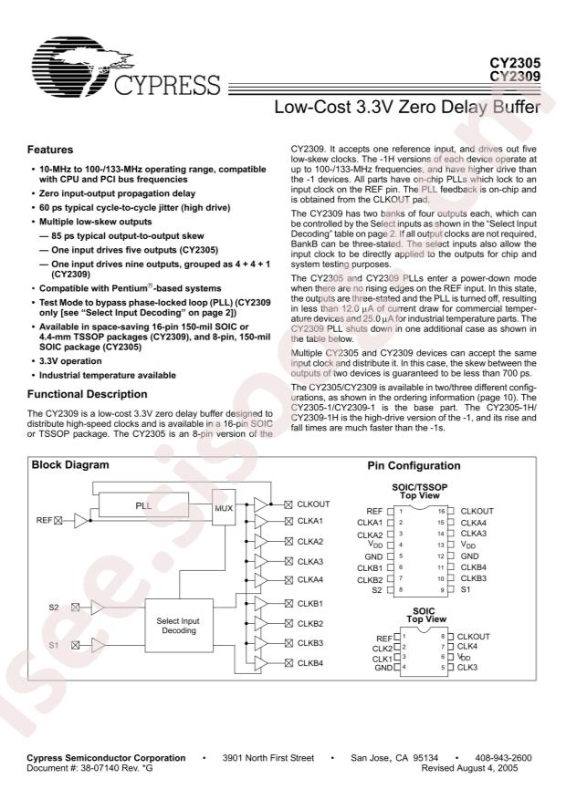 CY2305SXI-1T