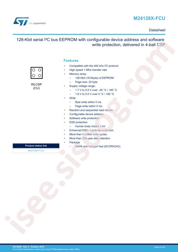 M24128X-FCU6T/TF