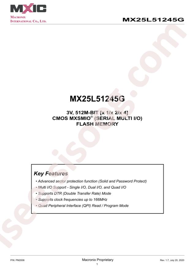 MX25L51245GMI-10G