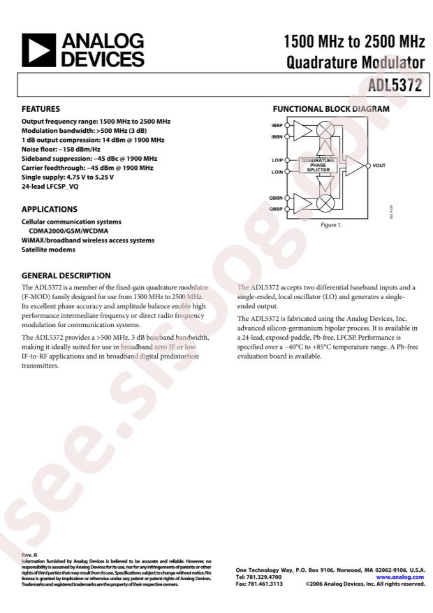 ADL5372ACPZ-R7