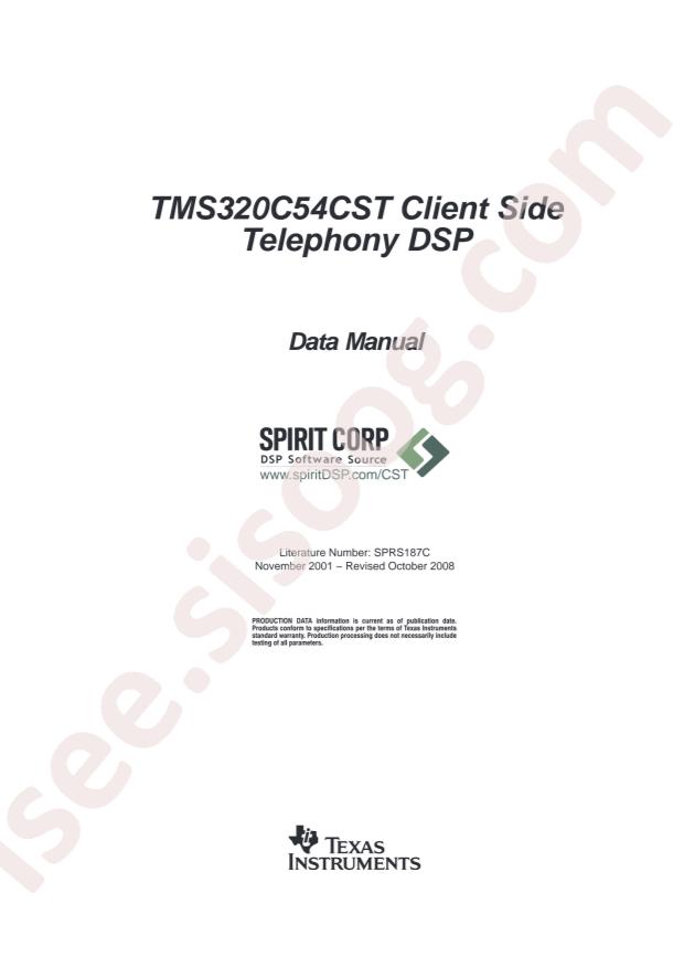 TMS320C54CSTPGE