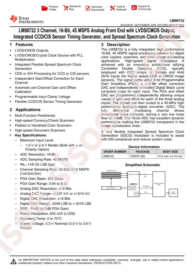LM98722CCMTX/NOPB