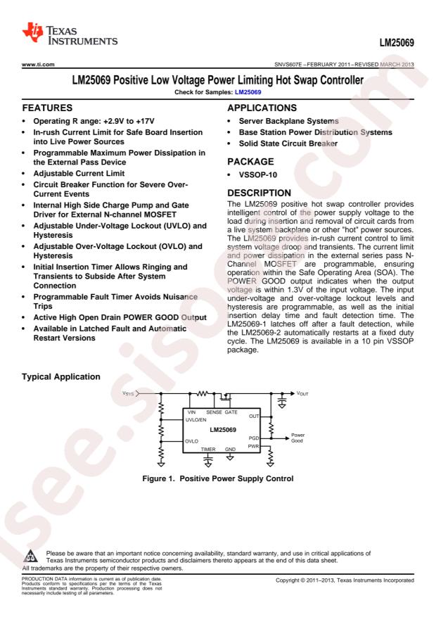 LM25069PMM-2/NOPB