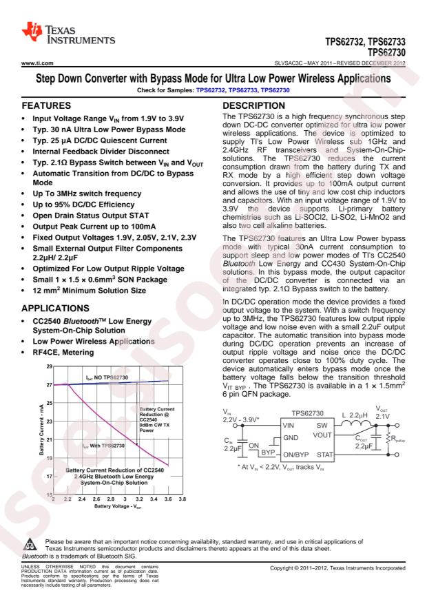 TPS62730DRYR