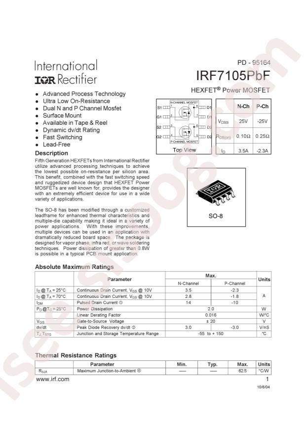 IRF7105TRPBF