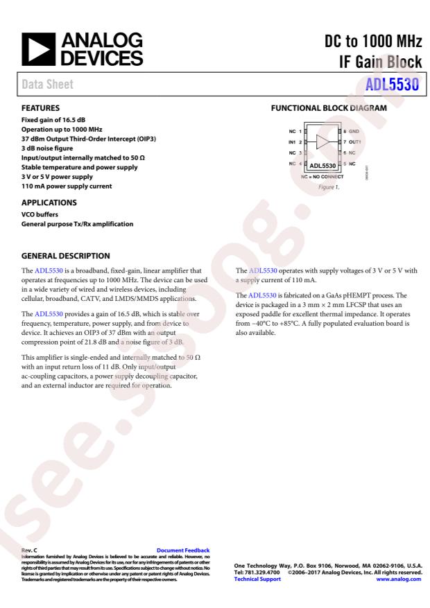 ADL5530ACPZ-R7